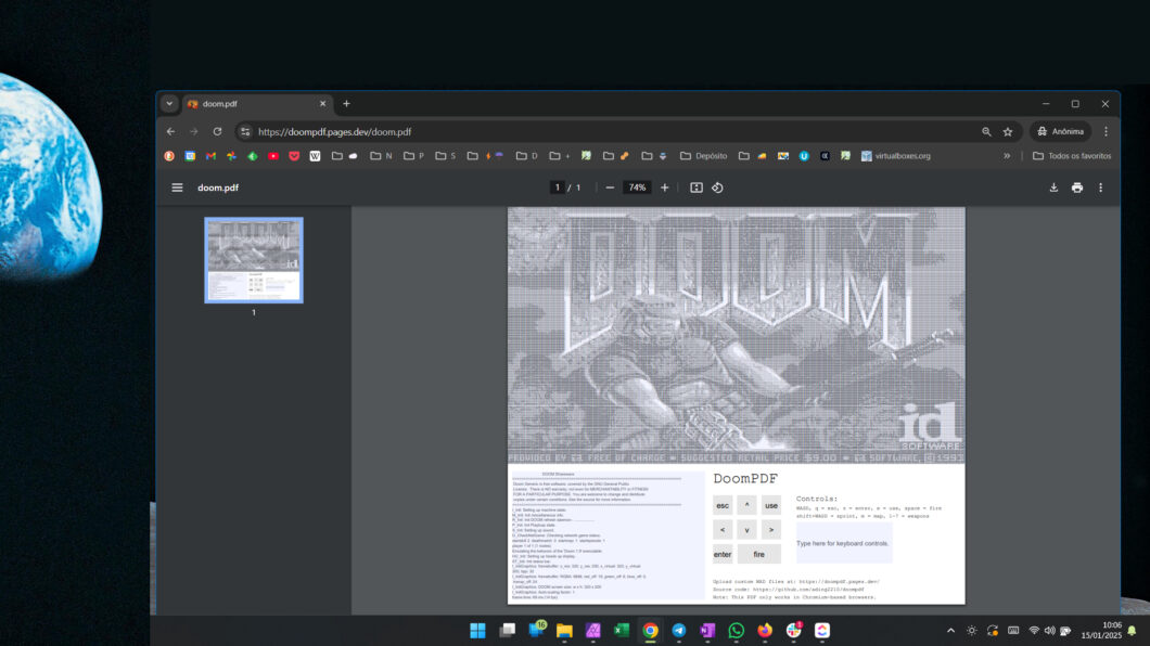 Doom ganha versão que roda em PDF e lista de ports segue crescendo