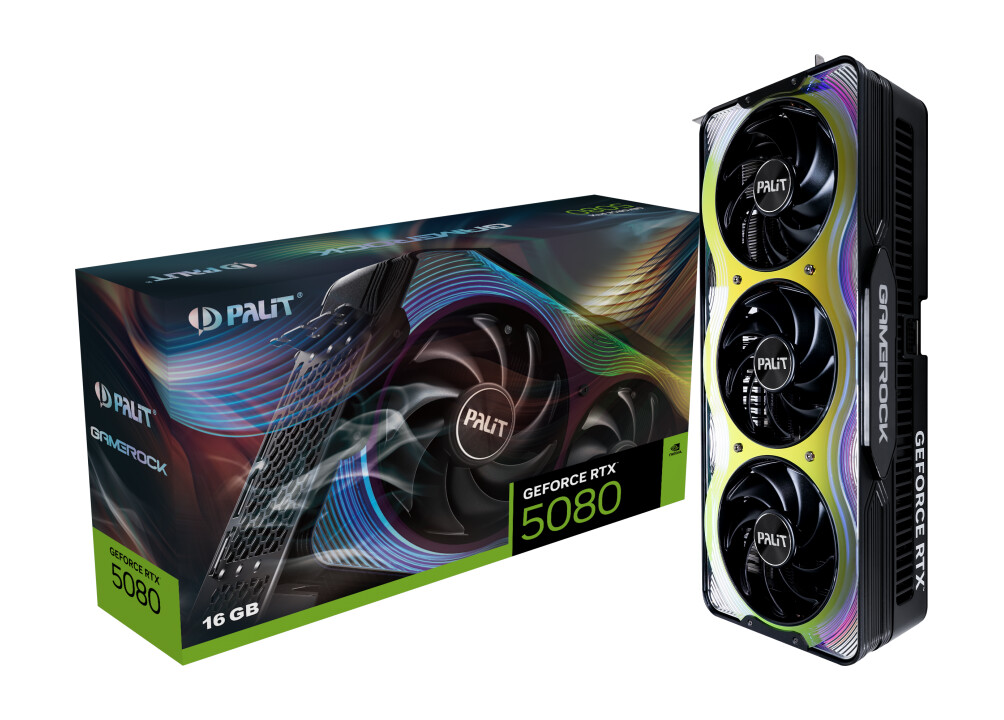 Palit anuncia placas de vídeo GeForce RTX 50 com GameRock e GamingPro