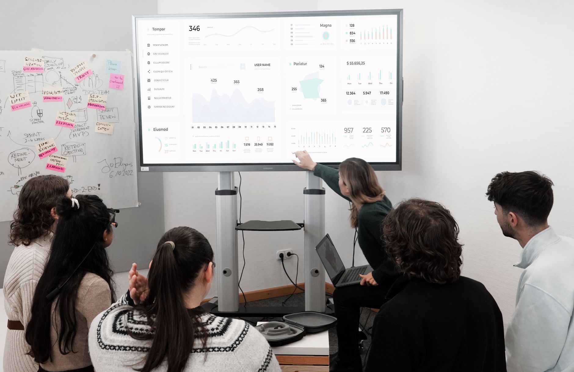 Painel de analytics do Buffer mostrando desempenho de publicações em múltiplas plataformas