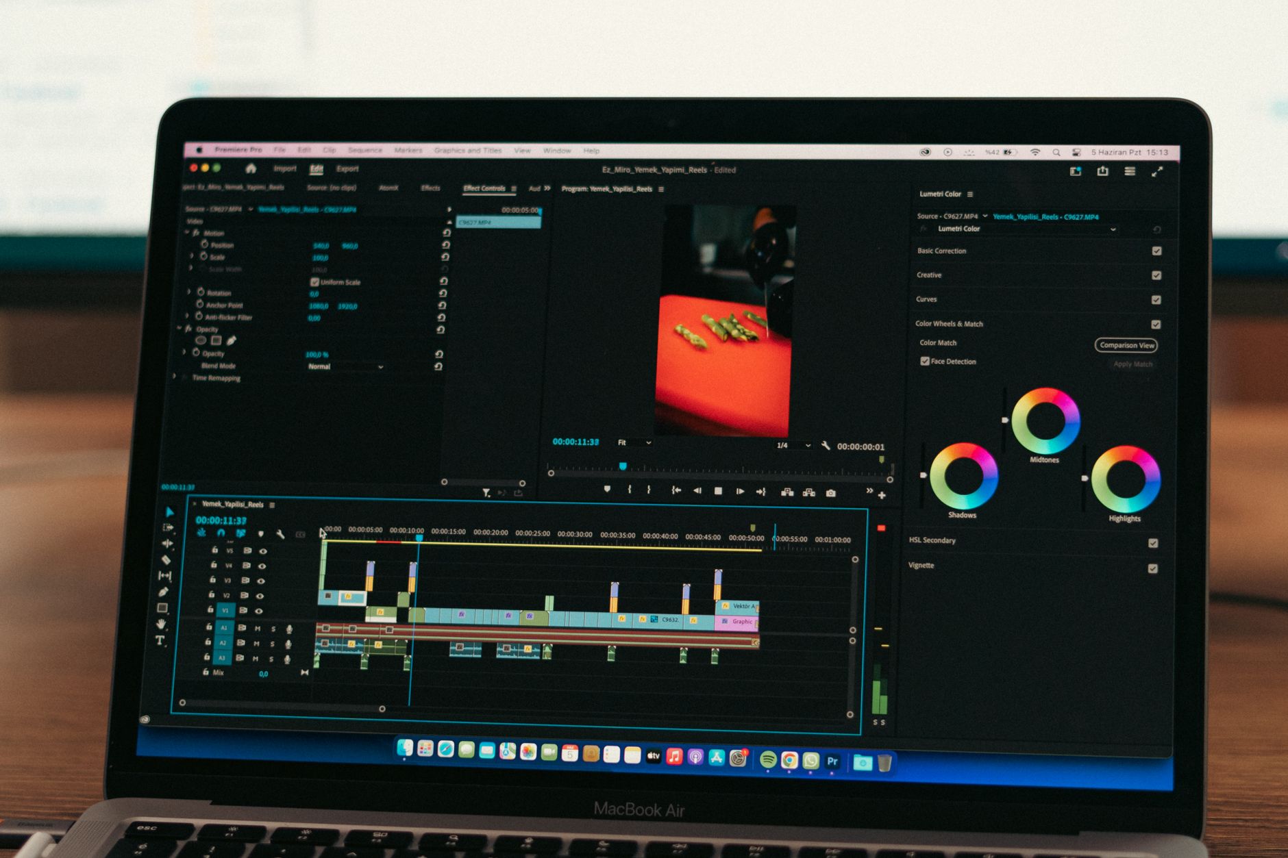 Interface de linha do tempo de animação no Clip Studio Paint