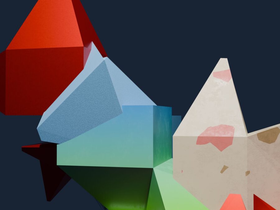 Exemplo visual das tendências de design gráfico modernas
