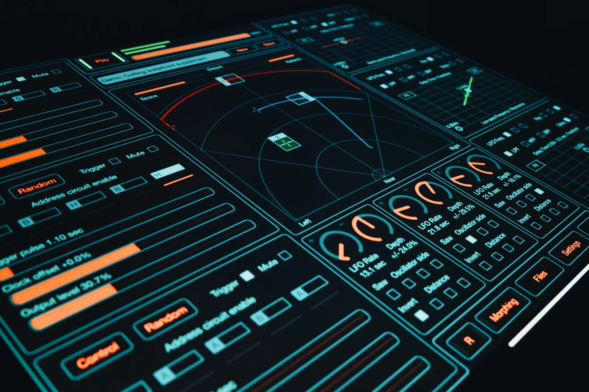 interface futurista ilustrando ferramentas IA e design em evolução